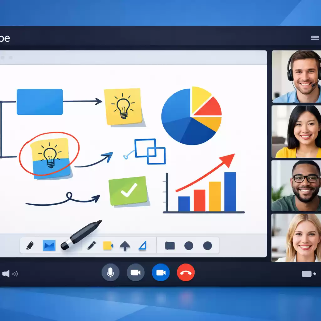 Skype会议中如何使用白板功能?,skype怎么开会议-Skype官网