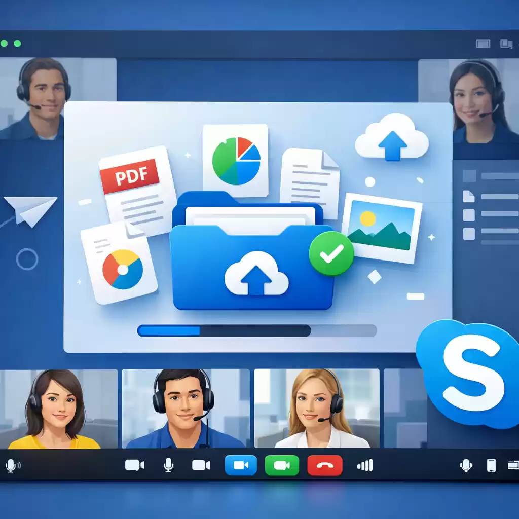 Skype会议中如何共享文件?操作指南,skype会议中如何共享文件_操作指南-Skype官网