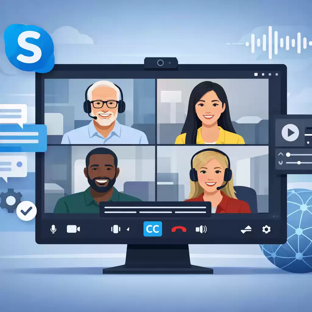 Skype会议中的实时字幕开启方法，skype会议如何使用-Skype官网
