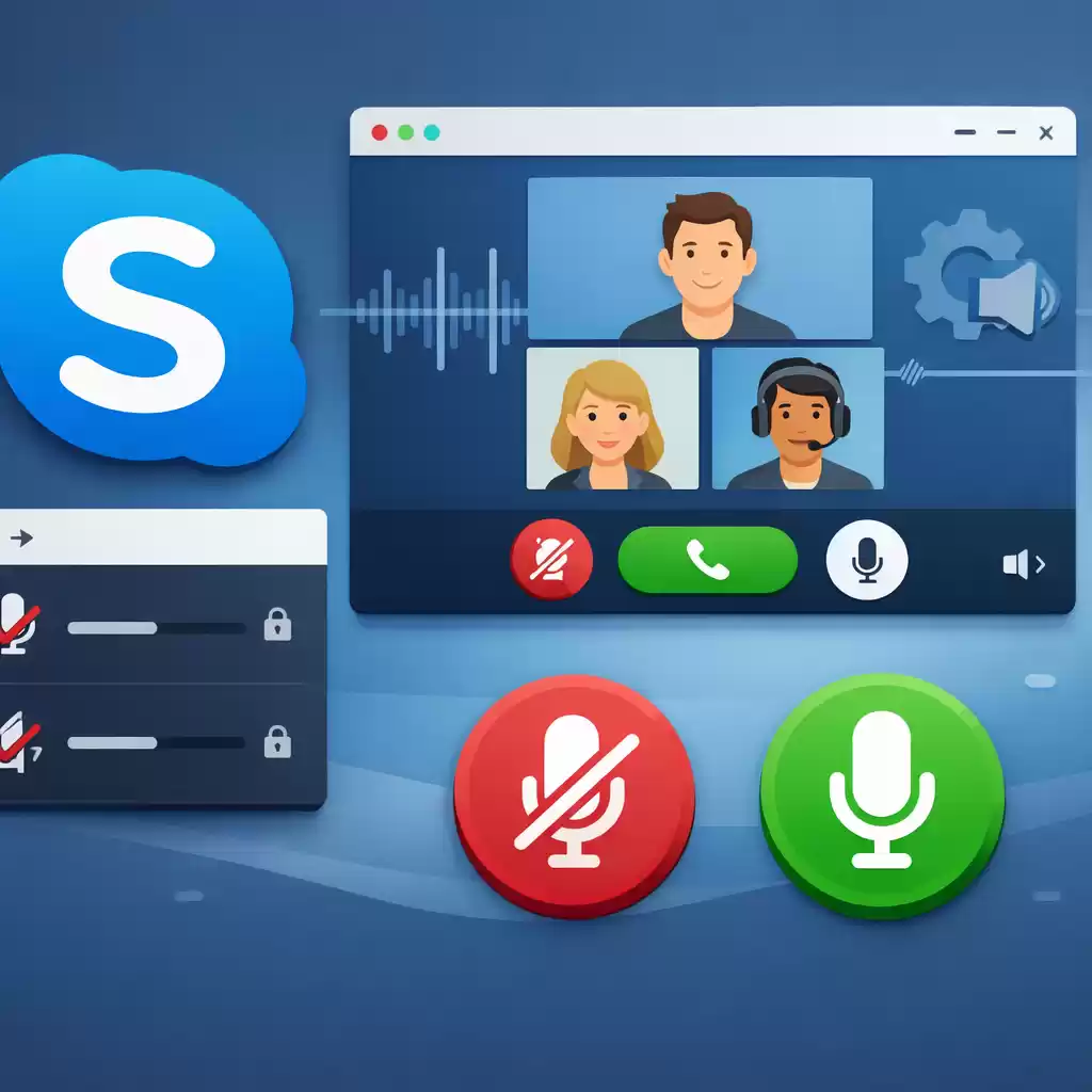 Skype会议中的静音与解除静音技巧，skype语音设置禁用-Skype官网