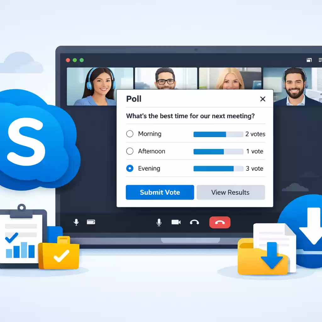 Skype支持的会议投票快速操作指南，skype支持的会议投票快速操作指南下载-Skype官网