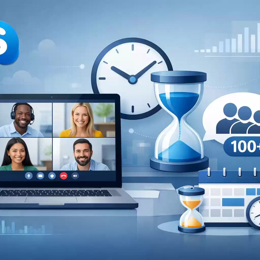 Skype支持的会议时长限制解析，skype会议人数限制-Skype官网