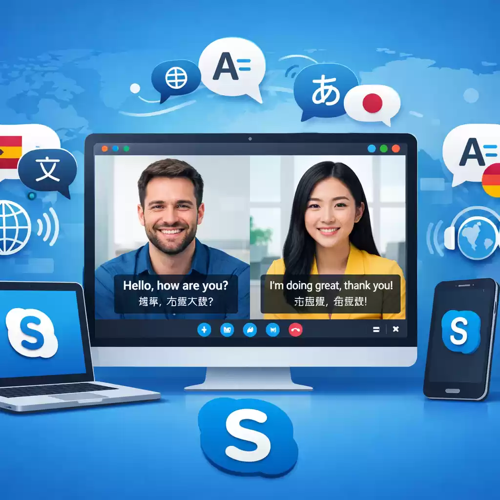 Skype支持的多国语言字幕实时翻译技巧，skype translate-Skype官网