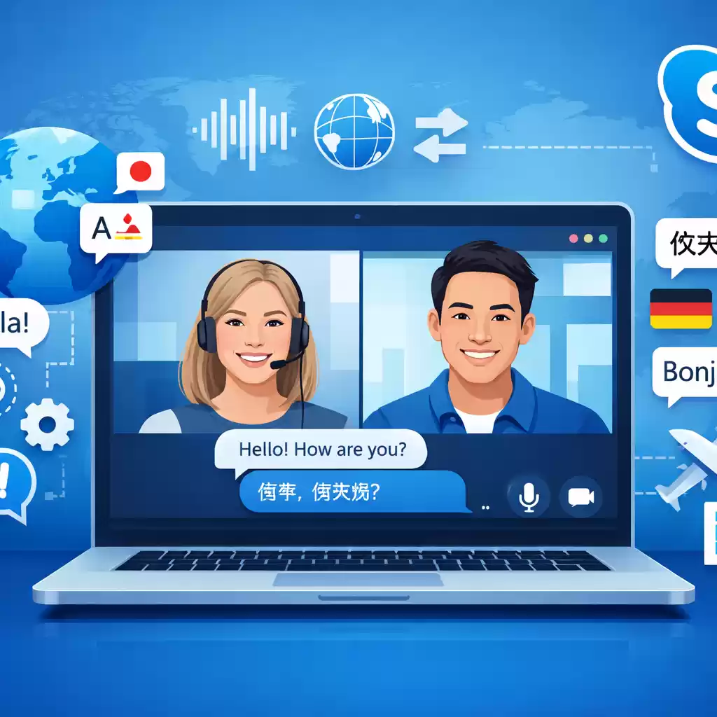 Skype支持的多国语言字幕实时翻译，skype中文翻译-Skype官网