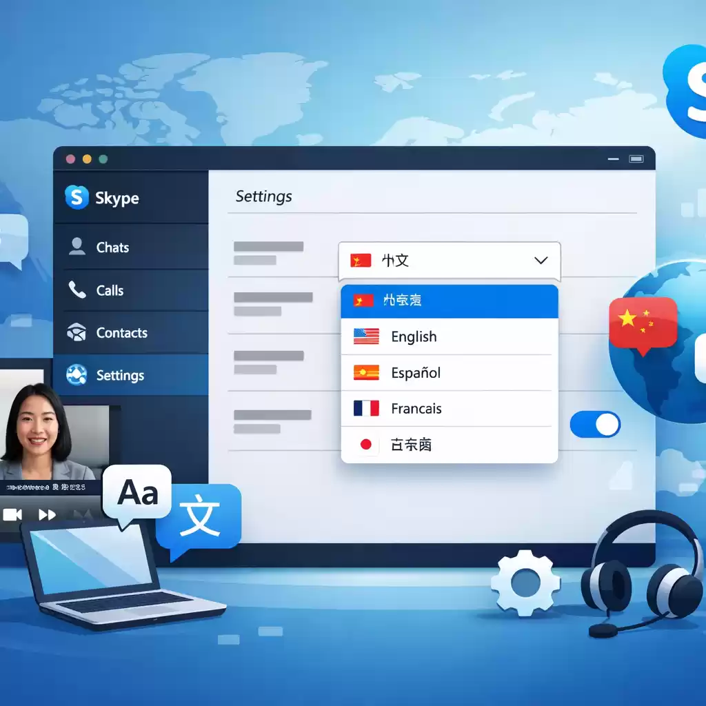 Skype支持的多语言字幕设置方法,skype设置中文-Skype官网