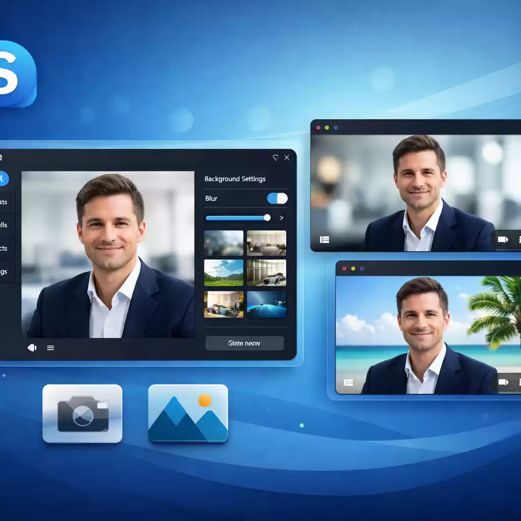 Skype支持的虚拟背景高清设置教程，skype背景虚化-Skype官网