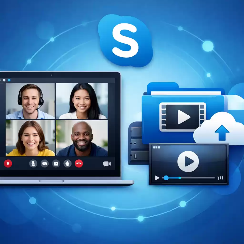 Skype支持的高清视频会议录制存储位置,skype会议如何播放视频-Skype官网