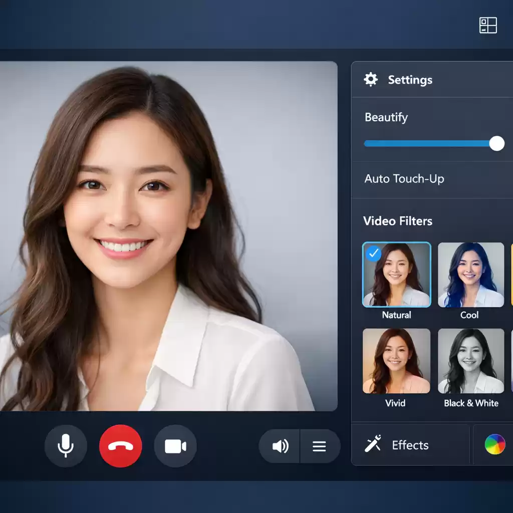 Skype视频通话中的美颜与滤镜设置，skype开美颜-Skype官网