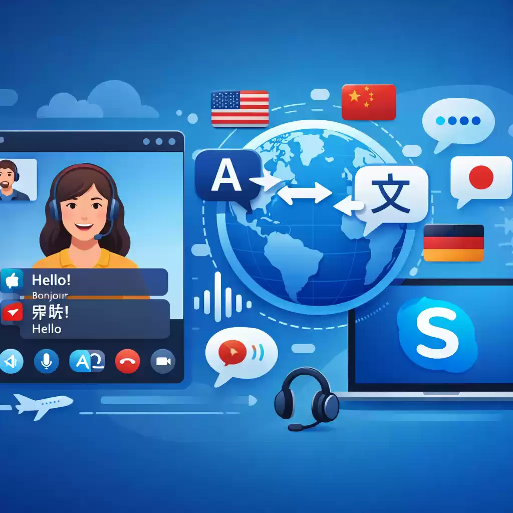 Skype支持的多国语言字幕实时翻译,skype中文翻译-Skype官网