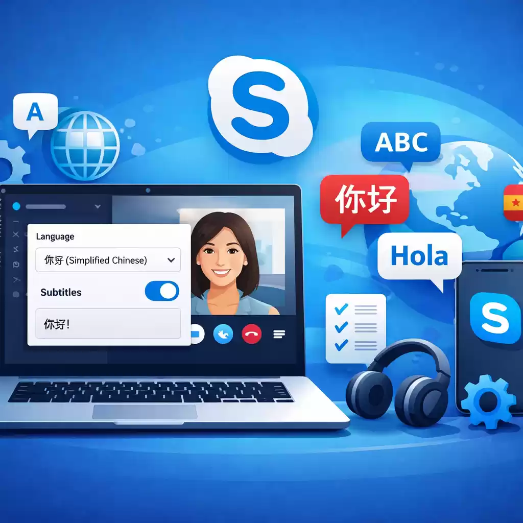 Skype支持的多语言字幕设置方法，skype设置中文-Skype官网
