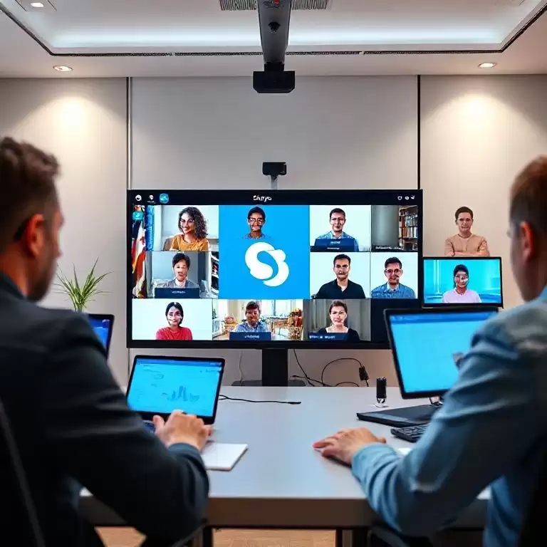 Skype会议中如何实现屏幕共享控制？，skype共享屏幕 演讲者模式-Skype官网